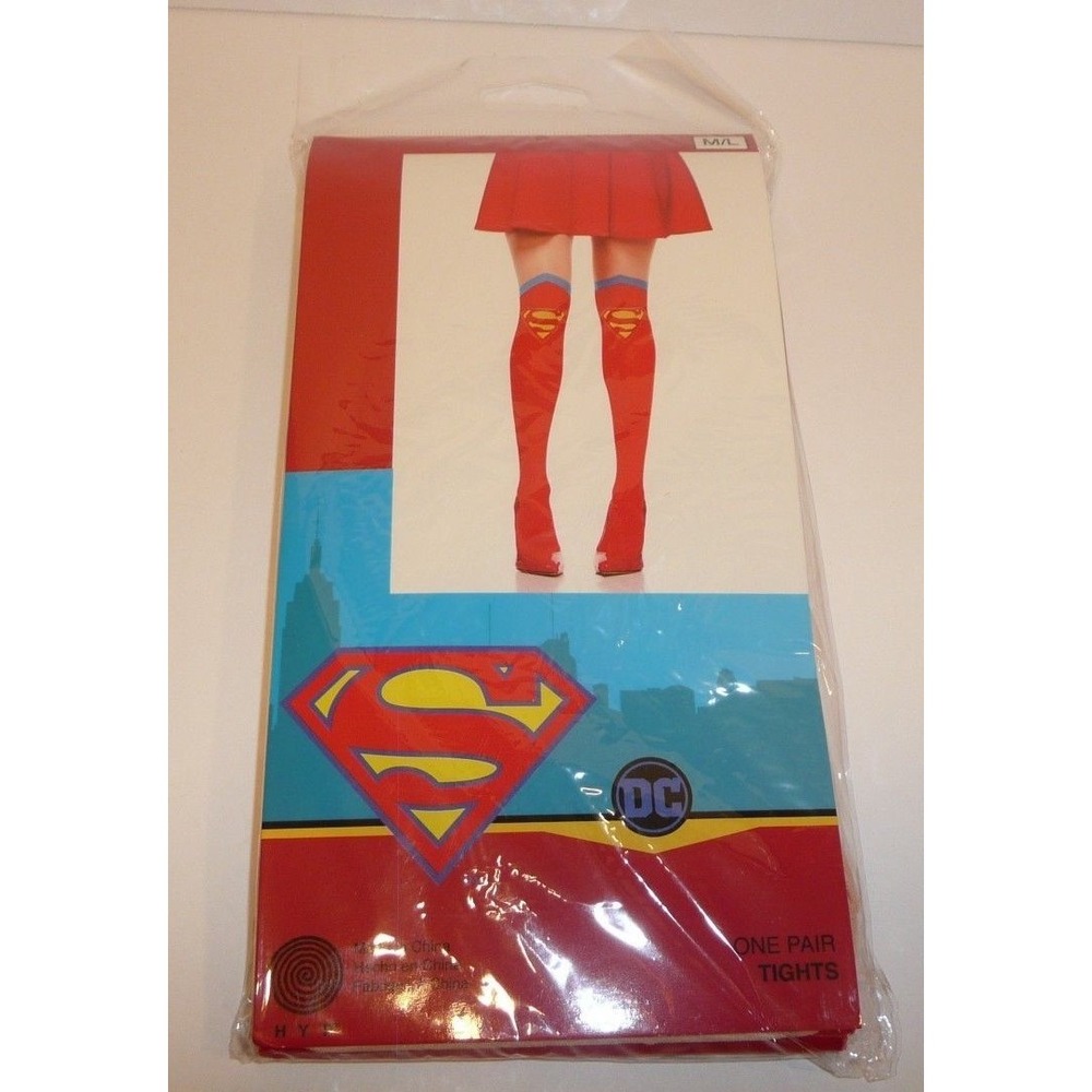 Size: M/L Supergirl Suit Up ADULT Tights Costume Cosplay DC Comics Superman S